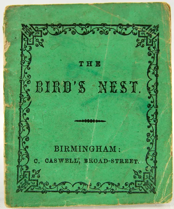 The Bird's Nest and Its Lessons. Front cover.
