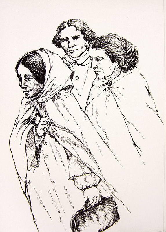 Women of Greatness in American Herstory. Illustrated card