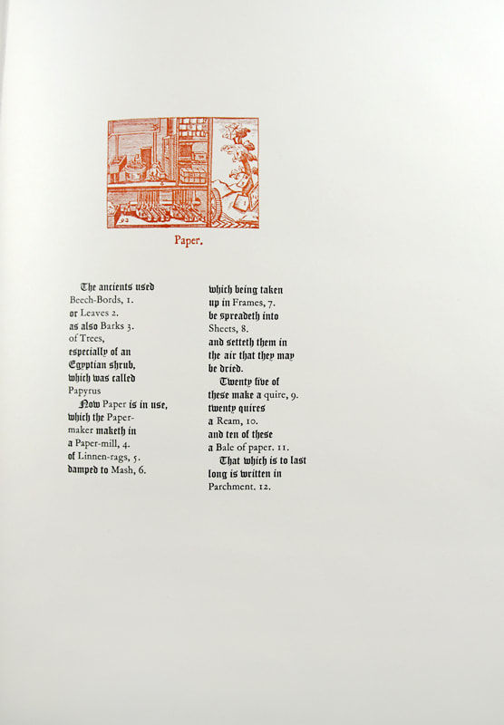 A Leaf History of British Printing From 1610 to 1774. Text page