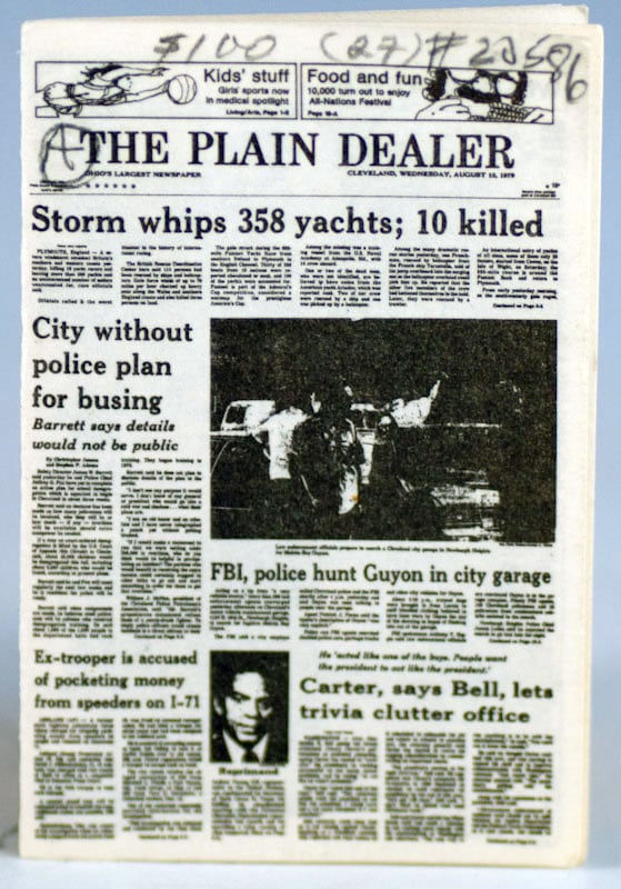 The Plain Dealer. Front cover.