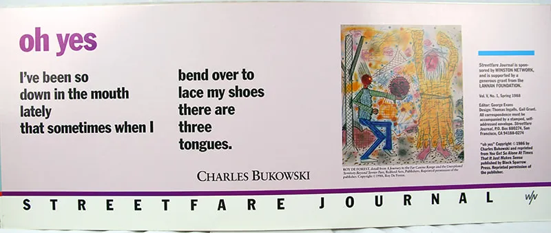 Streetfare Journal. Charles Bukowski