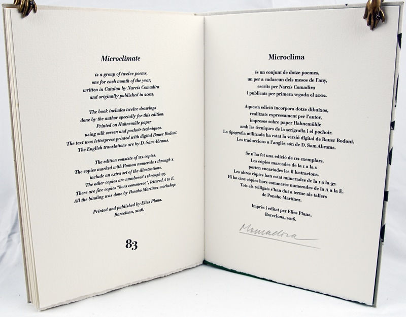 Microclima. Colophon