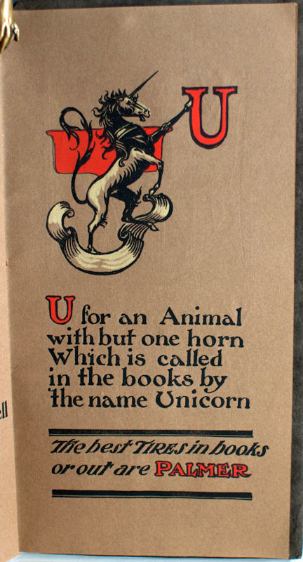 Ye Primer: A Rhyme Book on Ye Letter of Ye Alphabet, Containing Also Certain Short Truths. Interior page, letter U.
