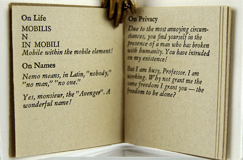 The Philosophy of Captain Nemo. Text spread