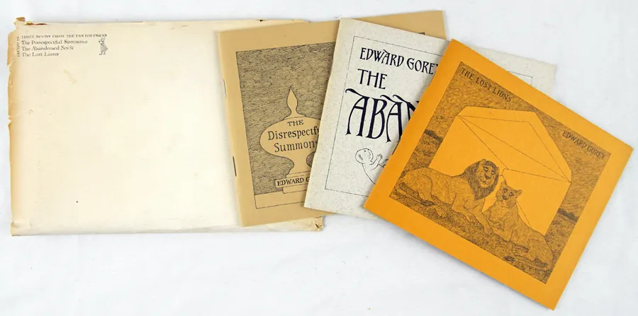 Three Books from the Fantod Press (IV)