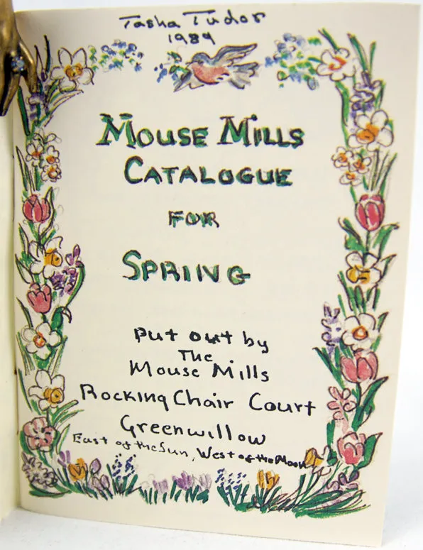 Mouse Mills Catalogue for Spring. Signed title page