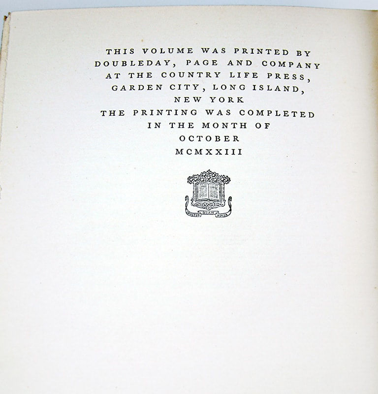 The Rover by Joseph Conrad. Copyright page