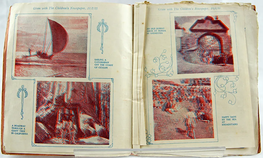 Children's Newspaper. Album of Lifelike Pictures. Illustrated spread