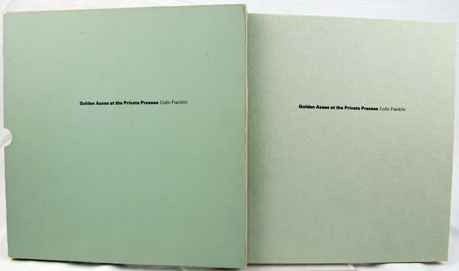 Golden Asses at the Private Presses. Front cover and slipcase