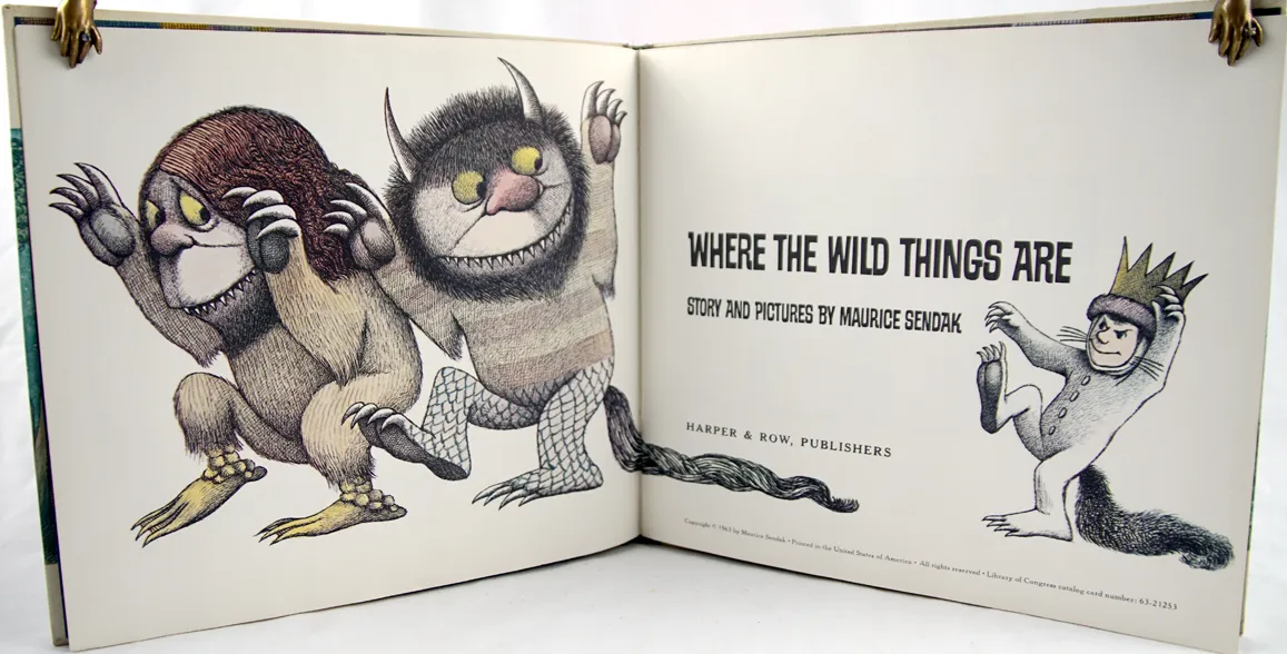 Where the Wild Things Are. Title-page spread