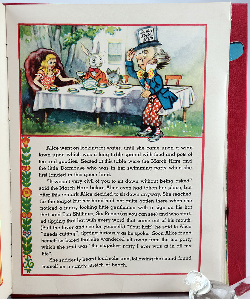 Tony Sarg's Treasure Book. Featuring Alice in Wonderland, Treasure Island, and Rip Van Winkle. Text page