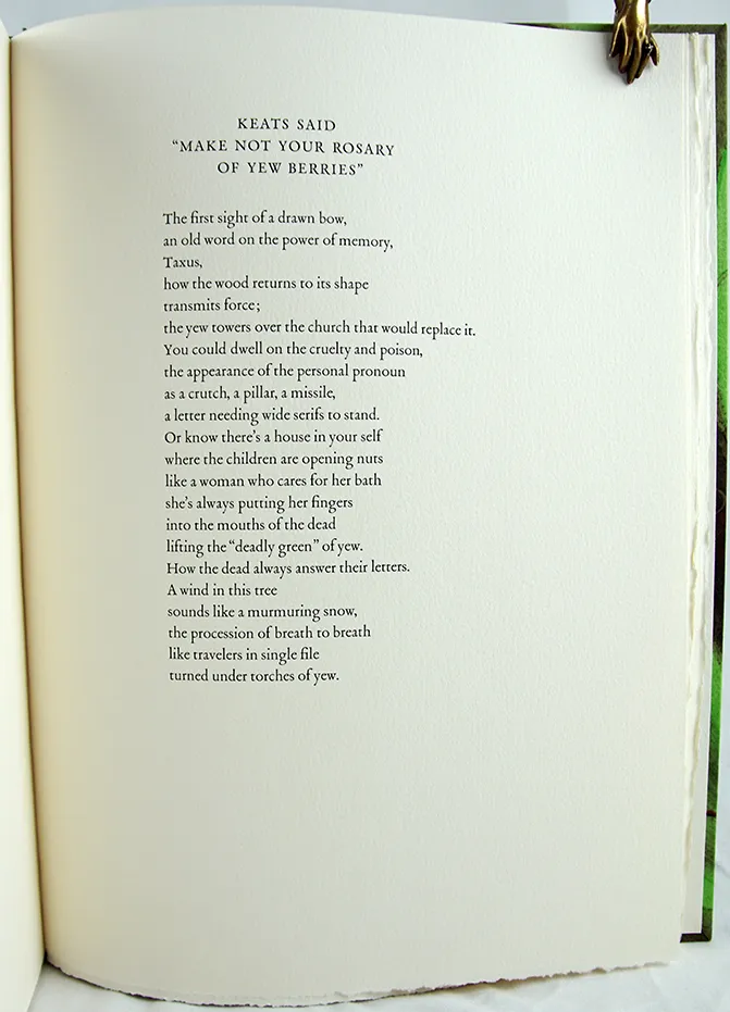 Gifts of the Leaves. Text page