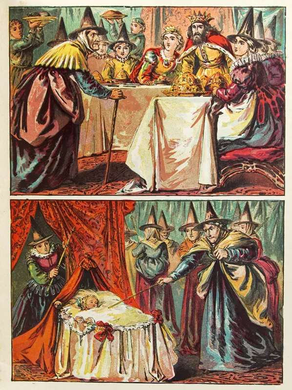 Spiashchaia Tsarevna [The Sleeping Princess]. Interior page, illustration.