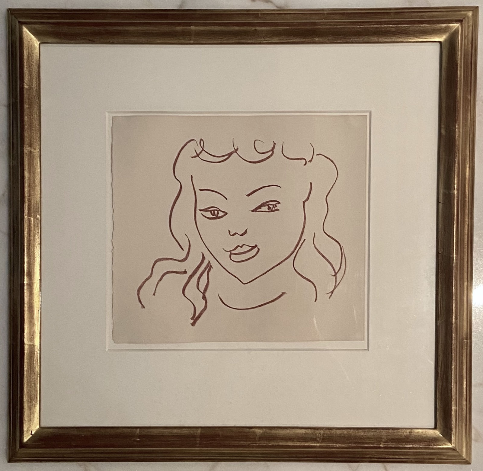 Henri Matisse, Head of a young girl, 1948