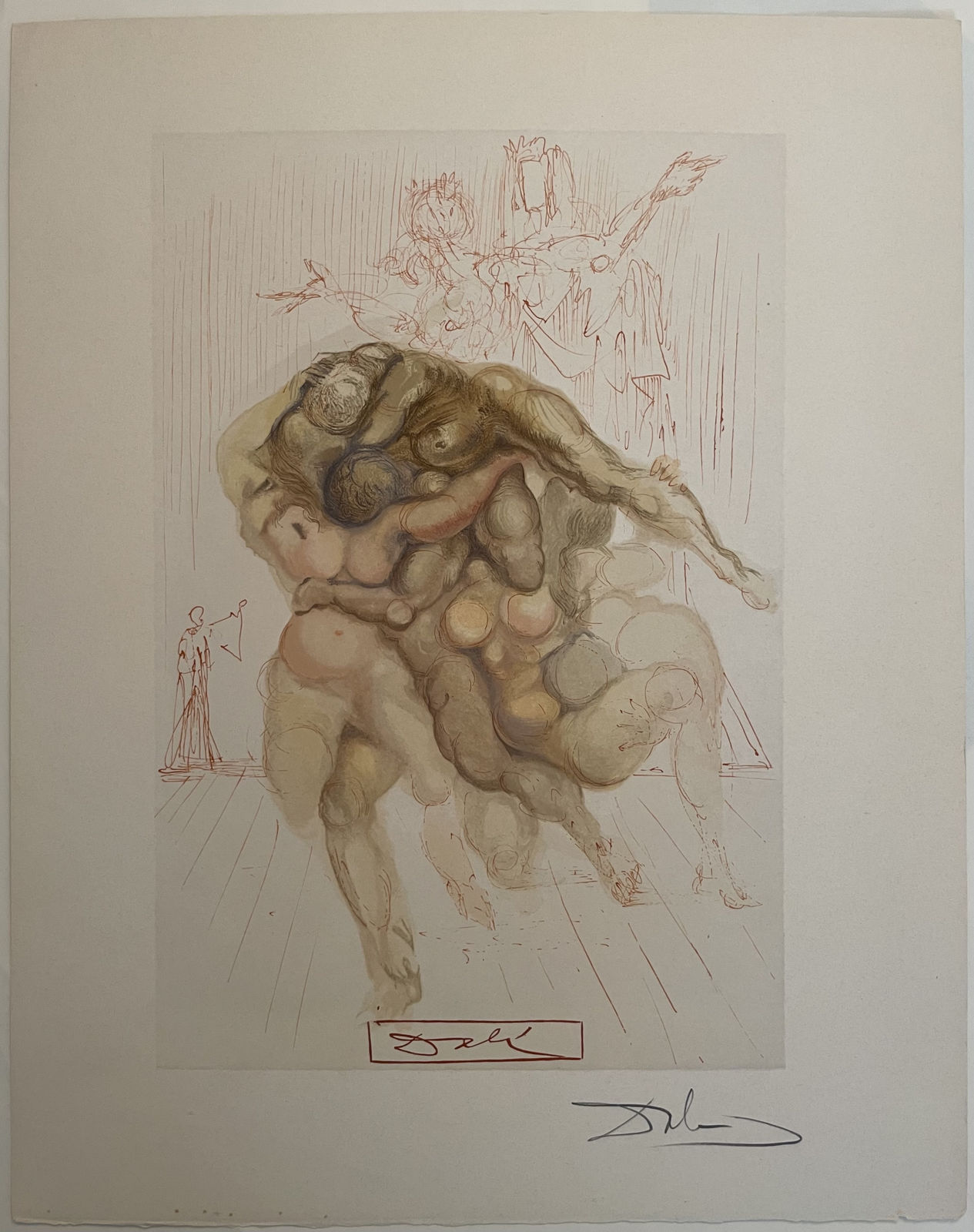 Salvador Dali, Divine Comedie Inferno Canto 8, 1960