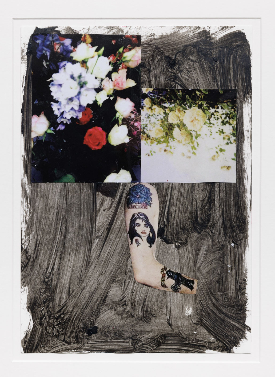 Julien Jaca, POEM 6, 2025, acrylic and collage on paper