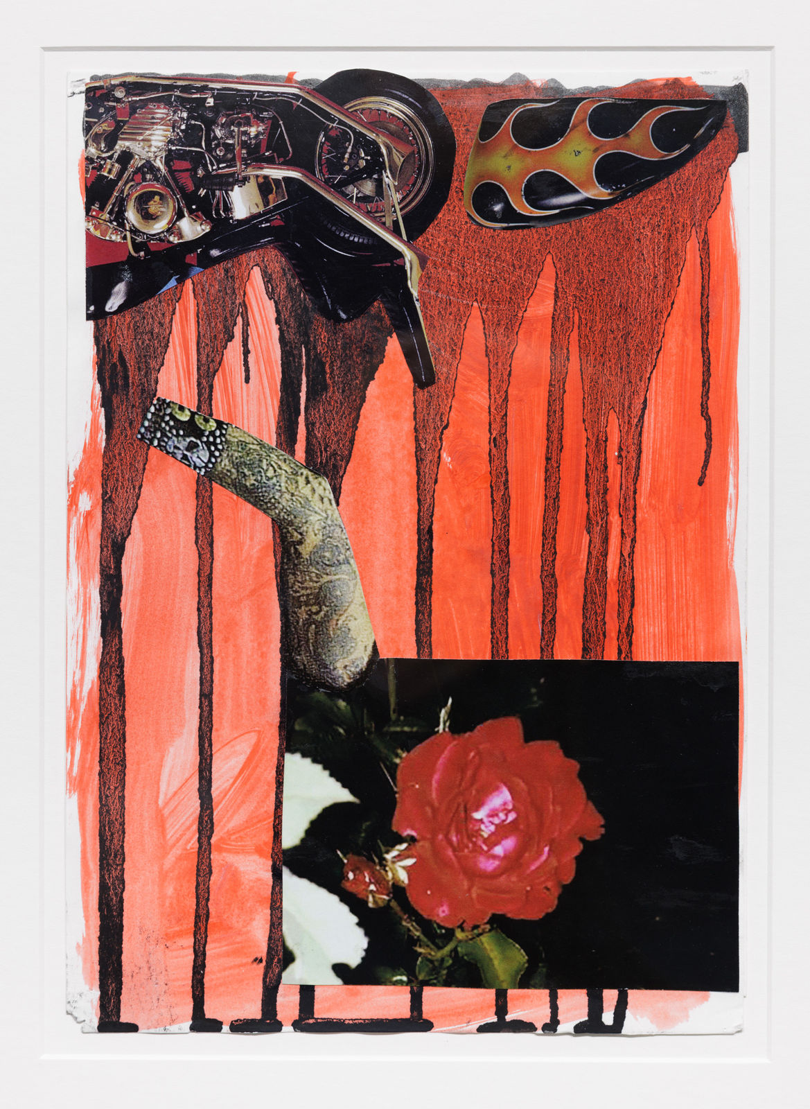 Julien Jaca, Poem 8, 2024, acrylic and collage on paper