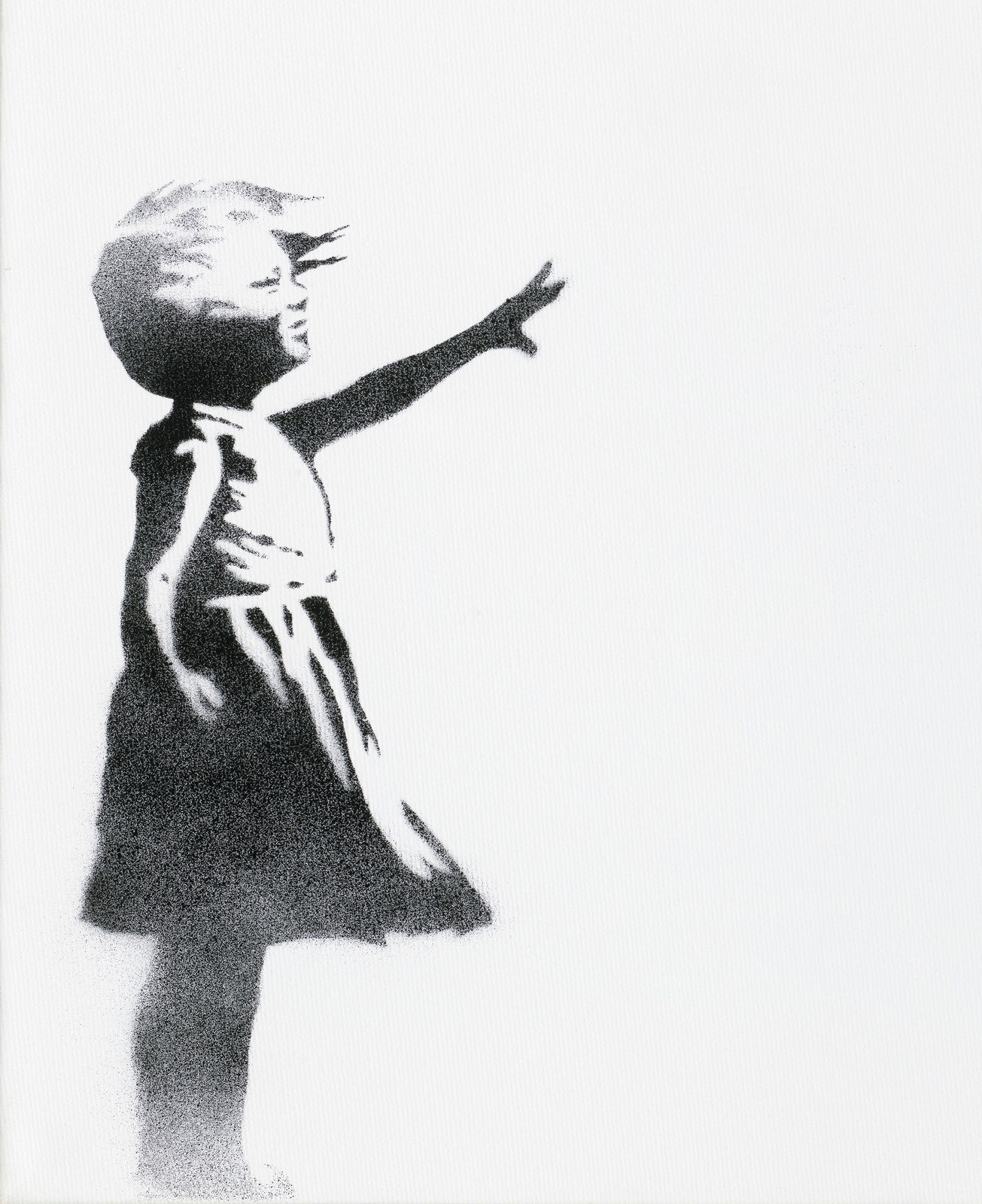 Banksy, Girl and Balloon (Diptych), 2006