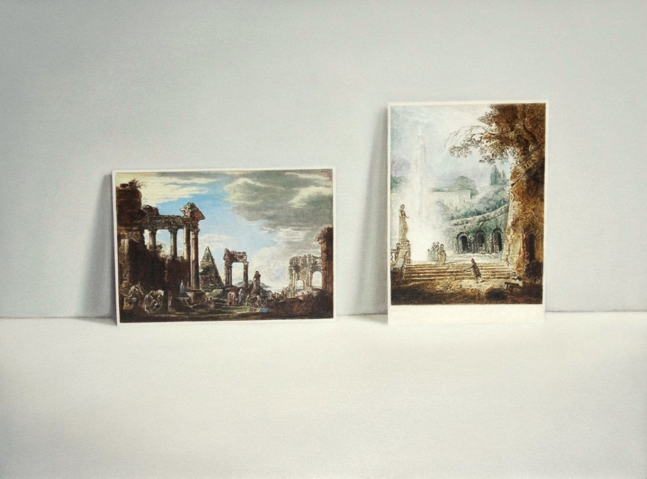 Claire Kerr, Postcards (Roman ruins), 2013