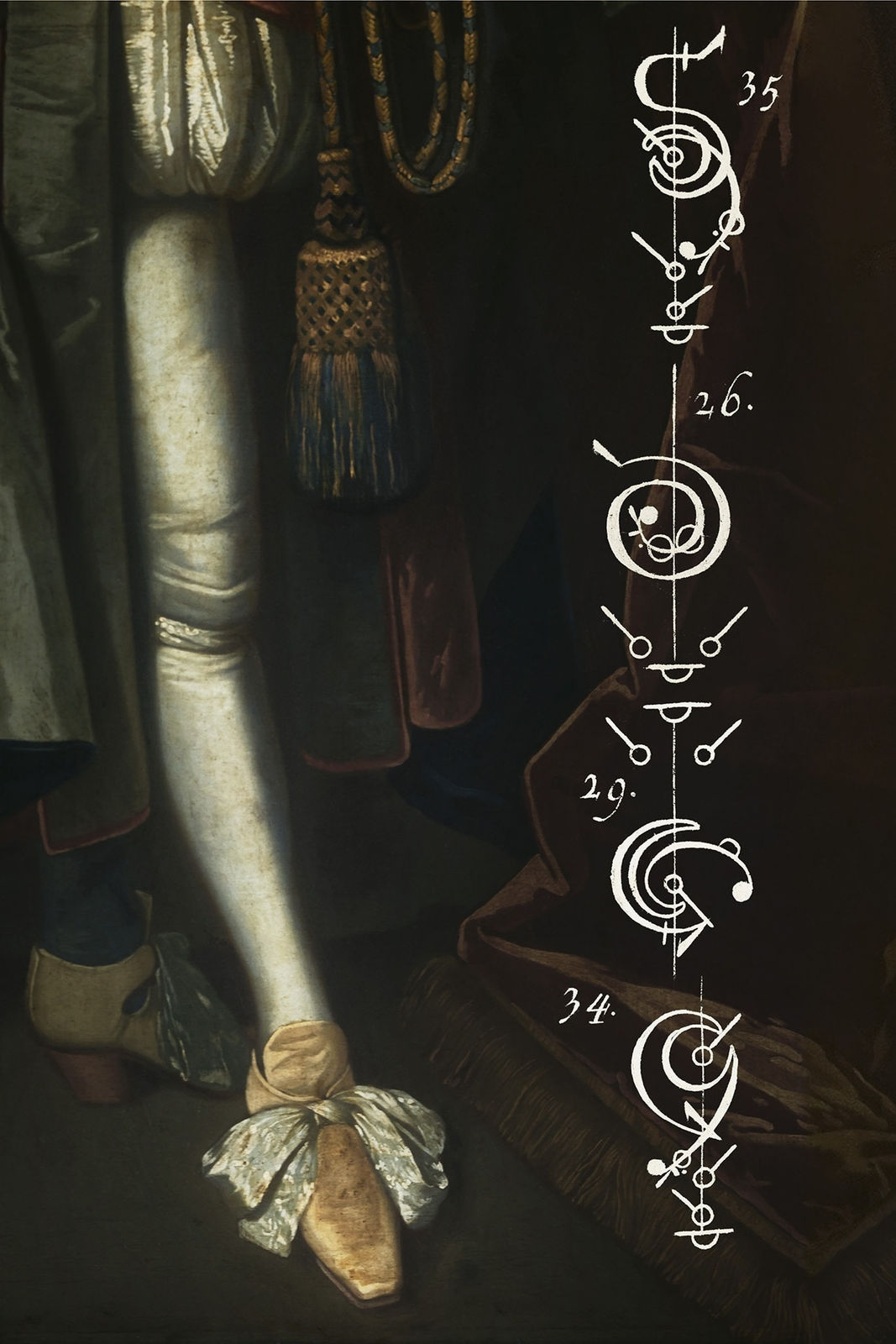 Tessa Traeger, From the series The Calligraphy of Dance, No.17, The King's Leg c.1680, 2014