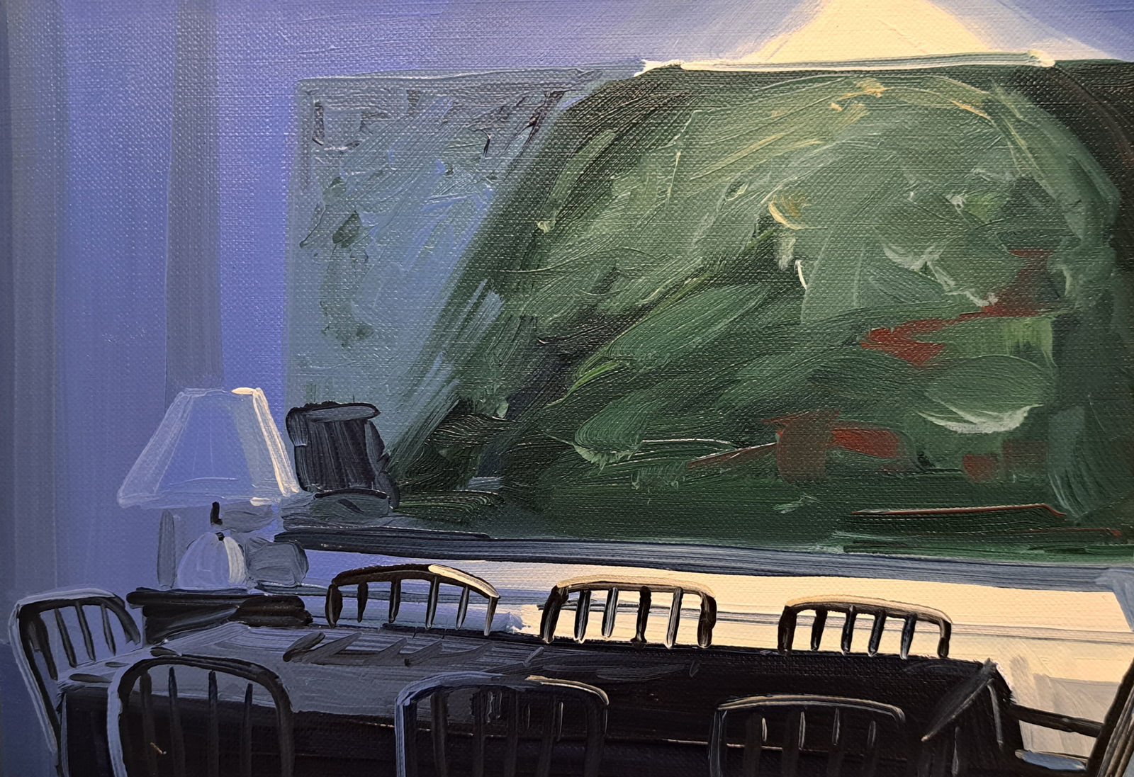 Ciara Roche, Dining room in the Apartment , 2025