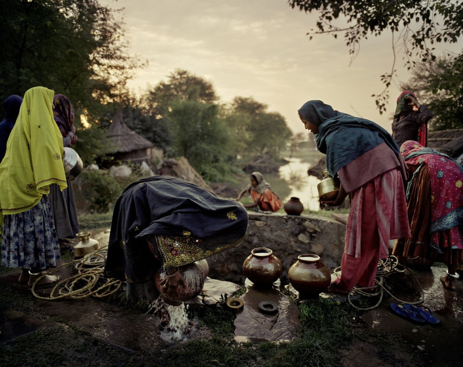 Joakim Eskildsen, From the series Roma, India, The Village Well, 2000-06