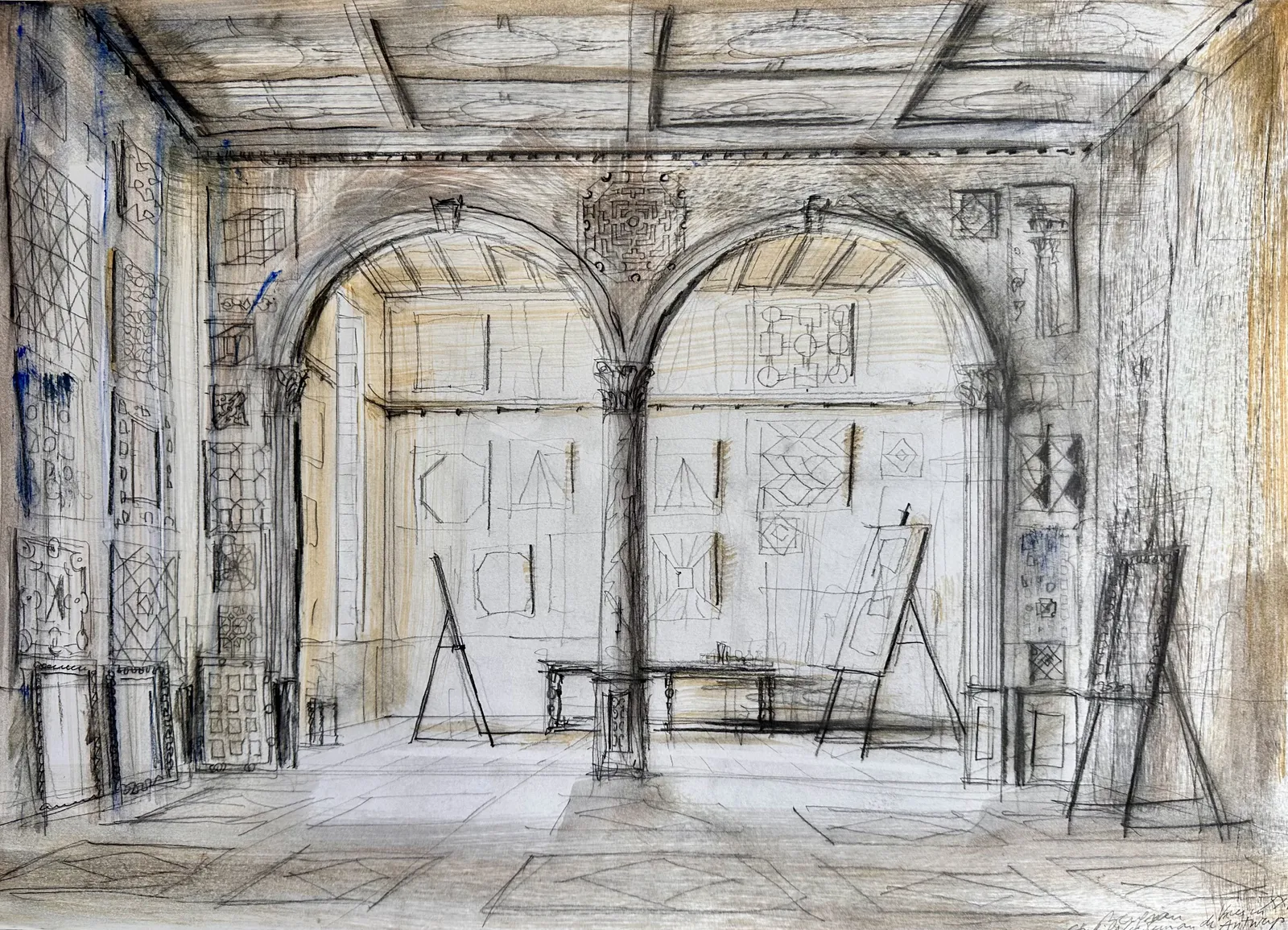 Pierre Bergian, Studio of Vredeman de Vries in Antwerp , 2026