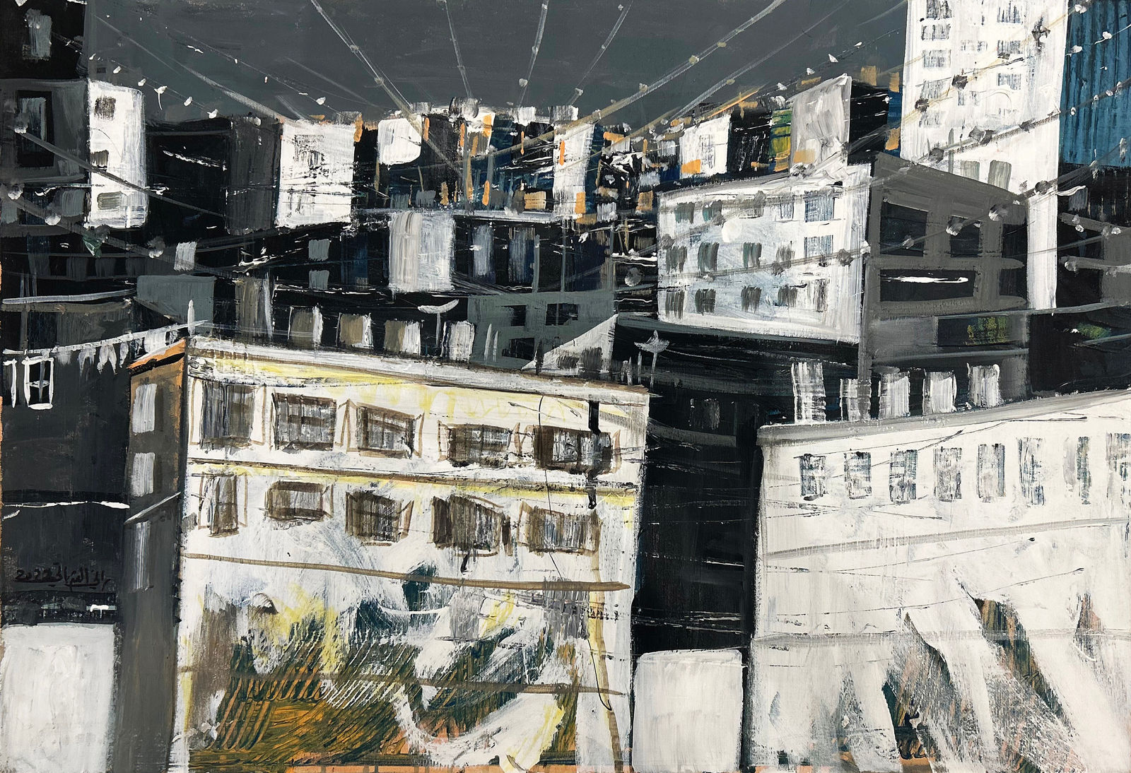 Rani Sharabati, Camp Scene II, 2021