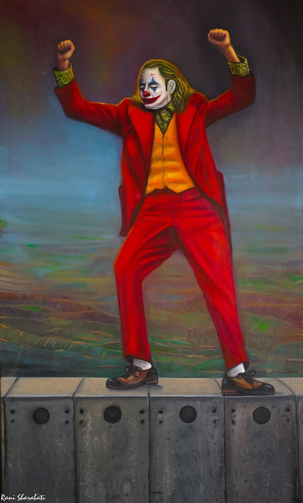 Rani Sharabati, The joker on the wall, 2020