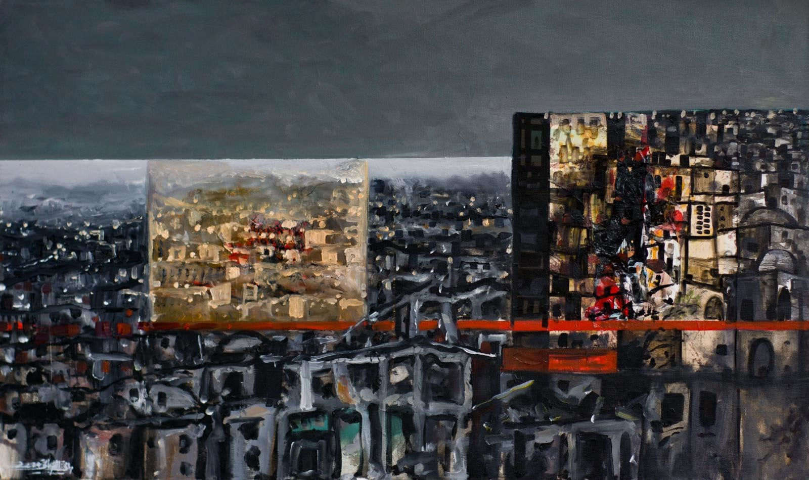 Rani Sharabati, Cities Melting into Silence, 2024