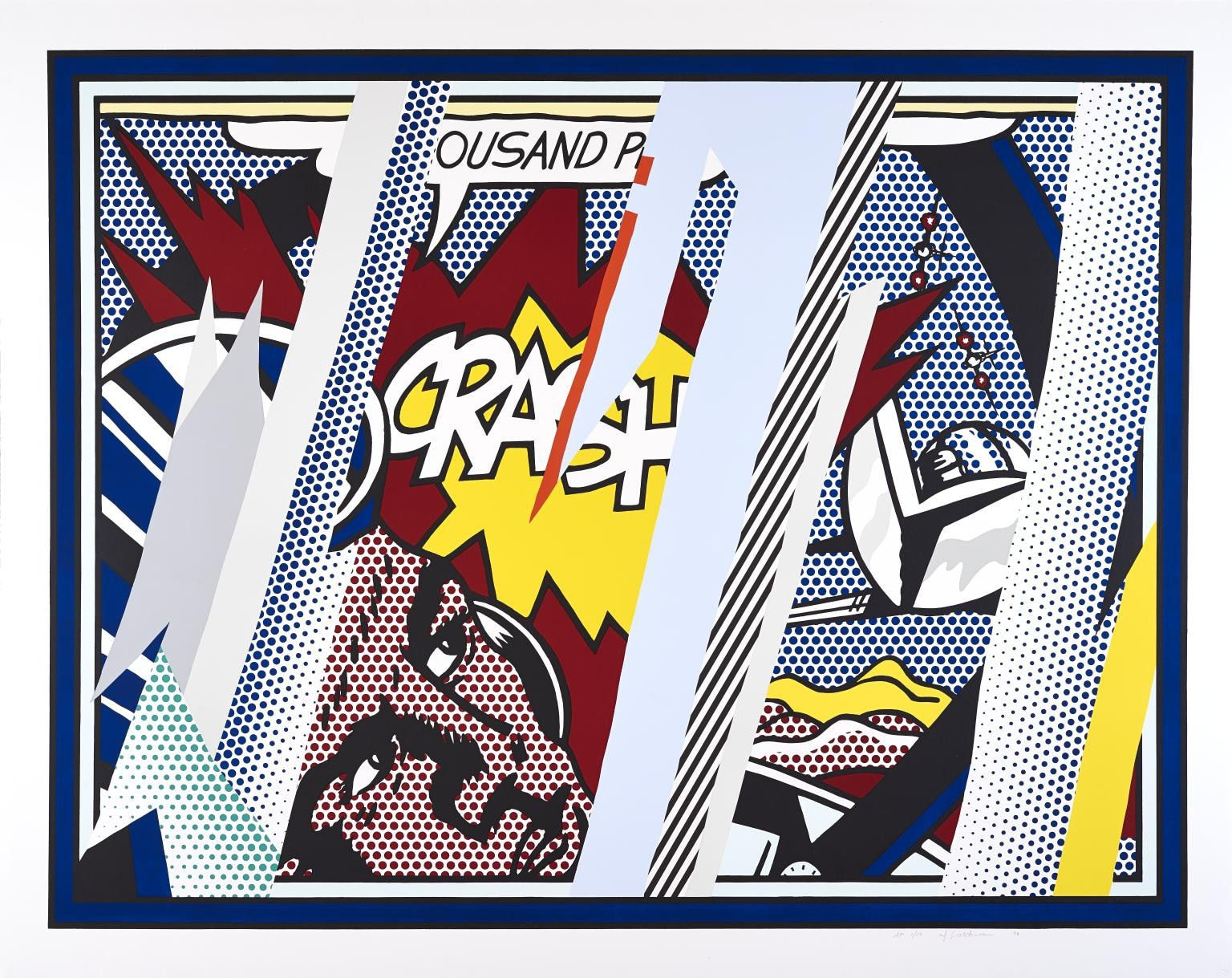 Roy Lichtenstein, Reflections on Crash, 1990