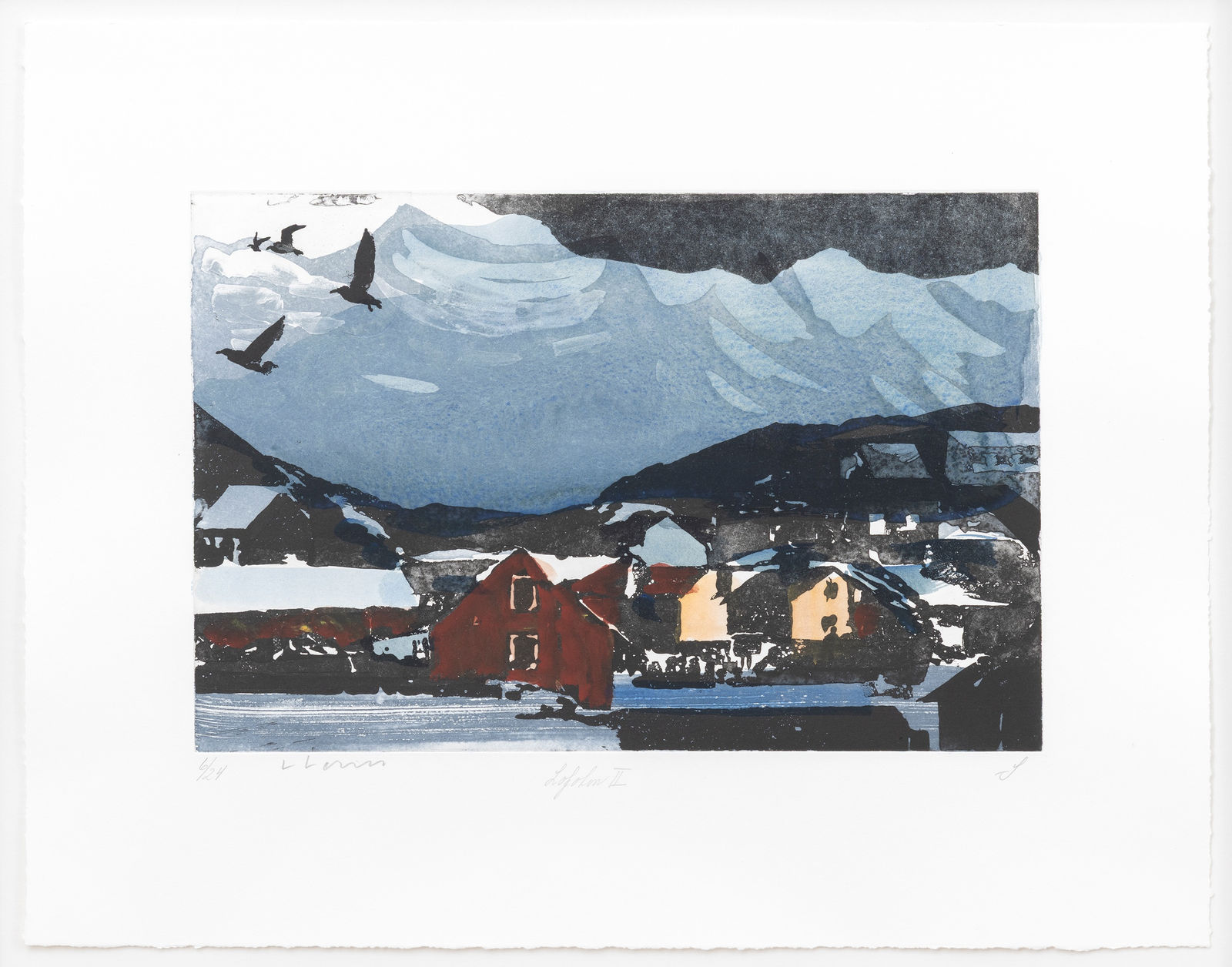 HM Queen Sonja and Lars Lerin, Lofoten II, 2022