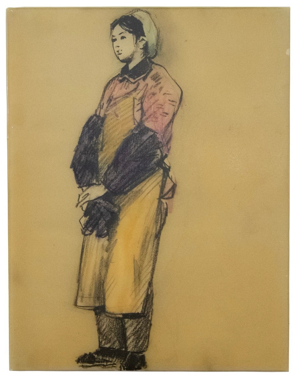 Hung Liu, Portrait No. 25 (Factory Portraits), 2014