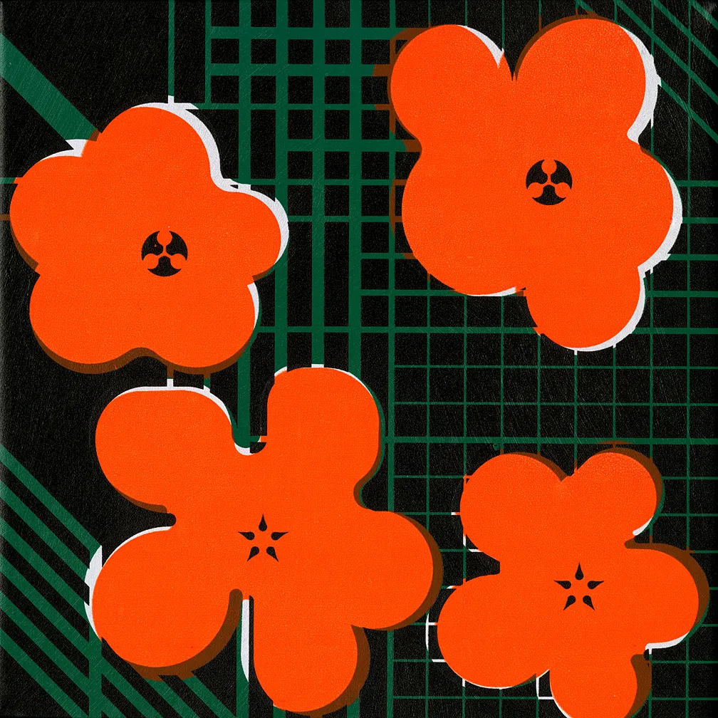 Ryan McGinness, Warhol Flower Icon (WFI.8.61), 2018