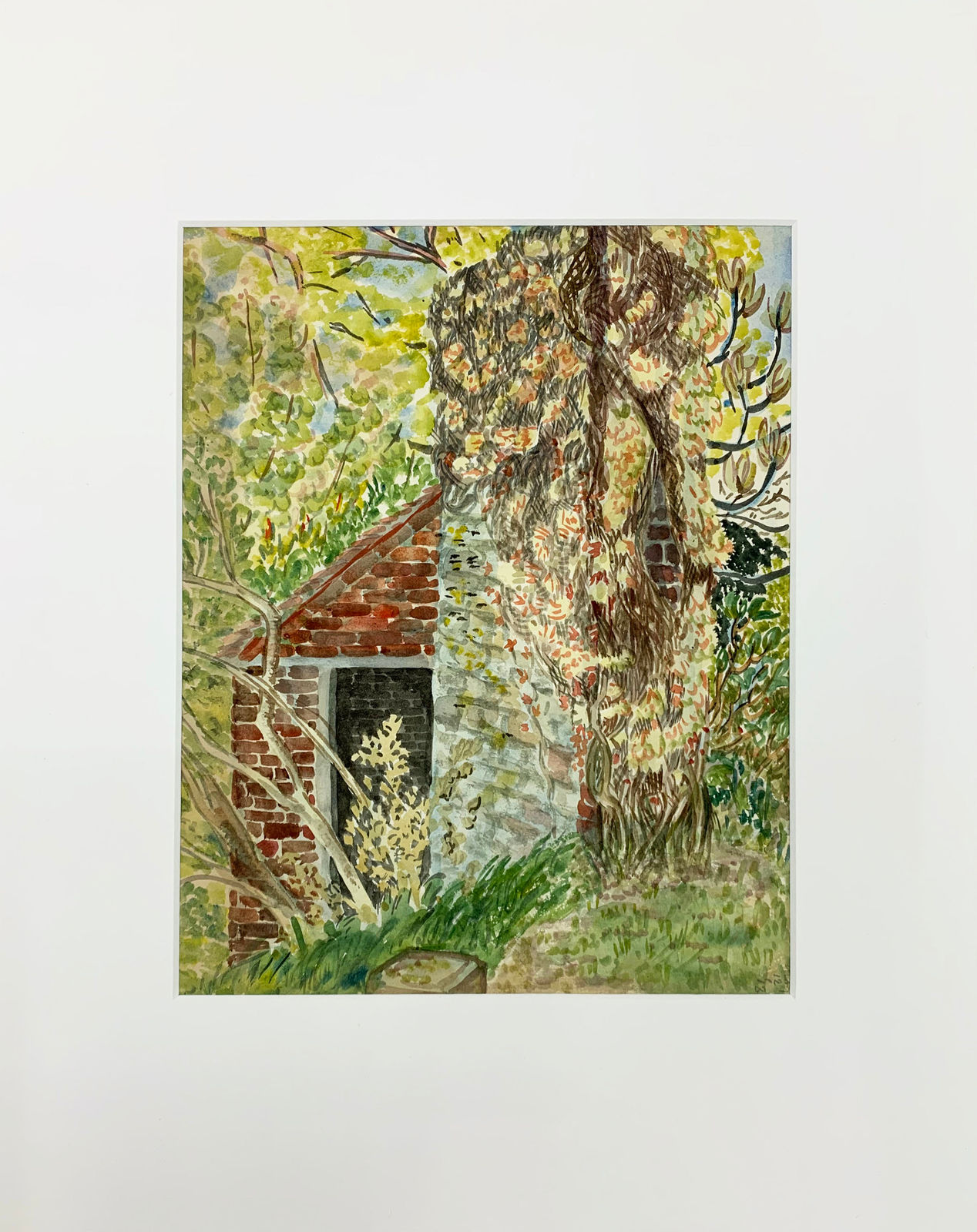 Sylvia Sleigh, Shed and Wall, 1949