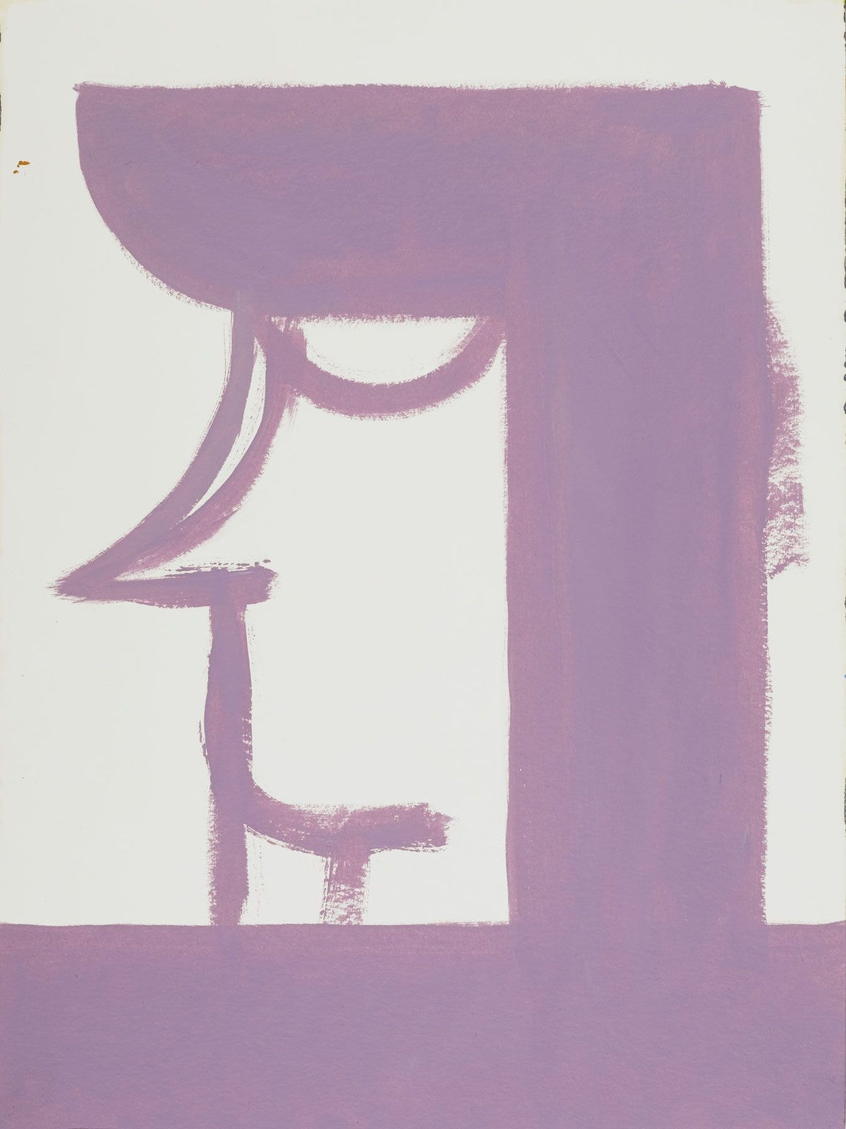 Leonhard Hurzlmeier, O.T. (Linienkopf nach links), 2017