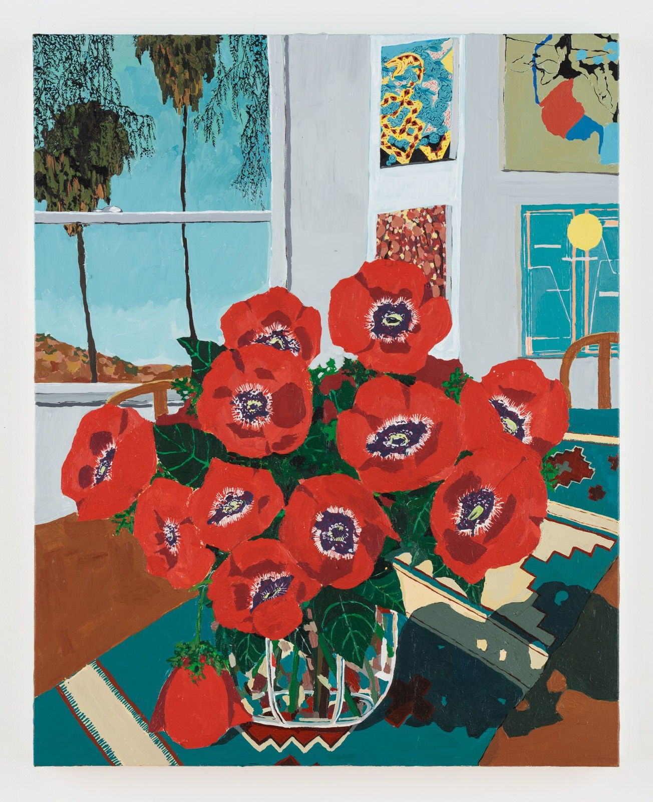 Hilary Pecis, Red Anemones, 2018