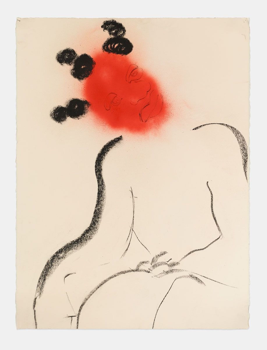 Curtis Talwst Santiago, Red Face Ancestor I, 2016