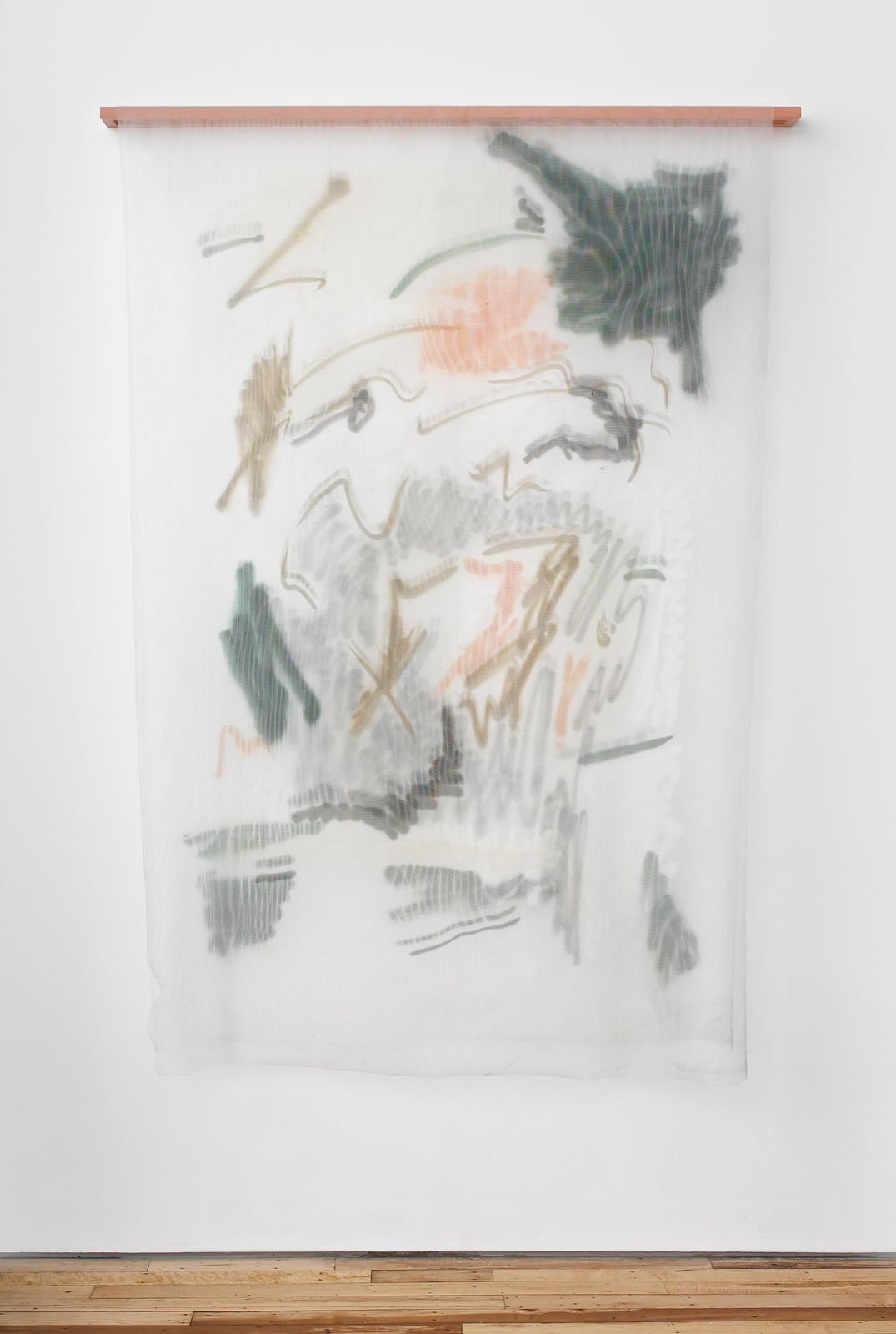 Strauss Bourque-LaFrance, Telepathy Drawing (because I know time is always time and place is always place), 2014