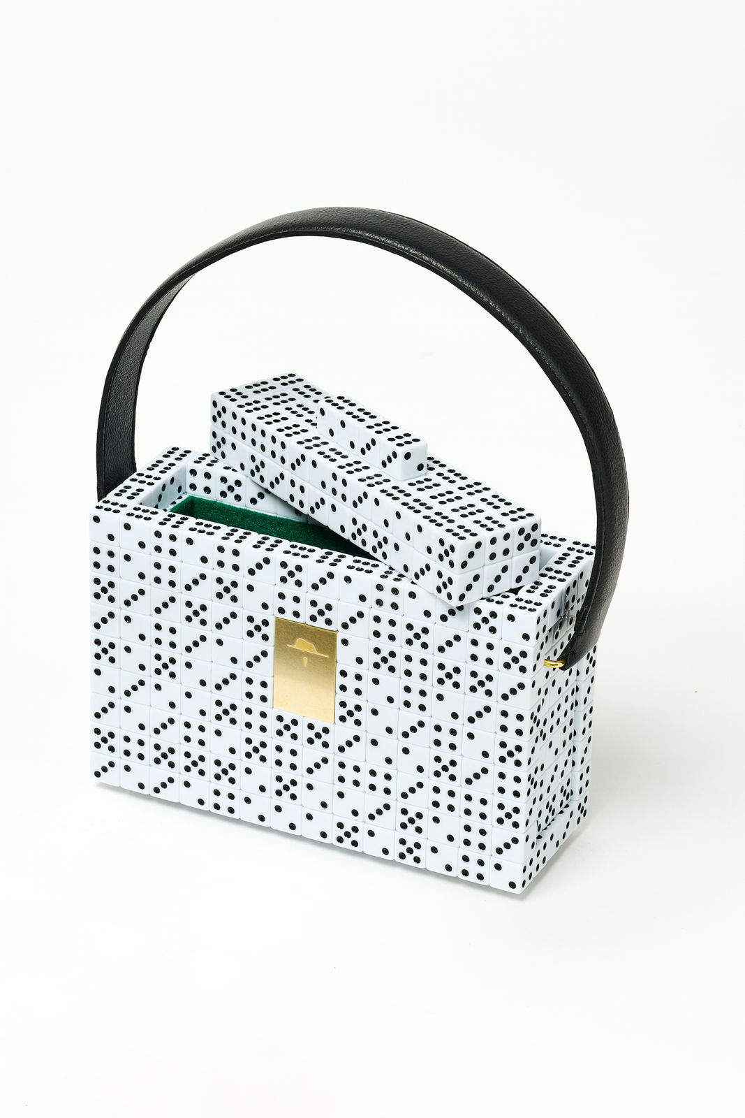 Diederik Schneemann, Lucky Dice - Bag white with black dots