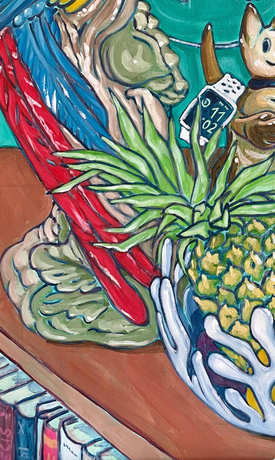 Julia von Kienlin, Still life with parrot