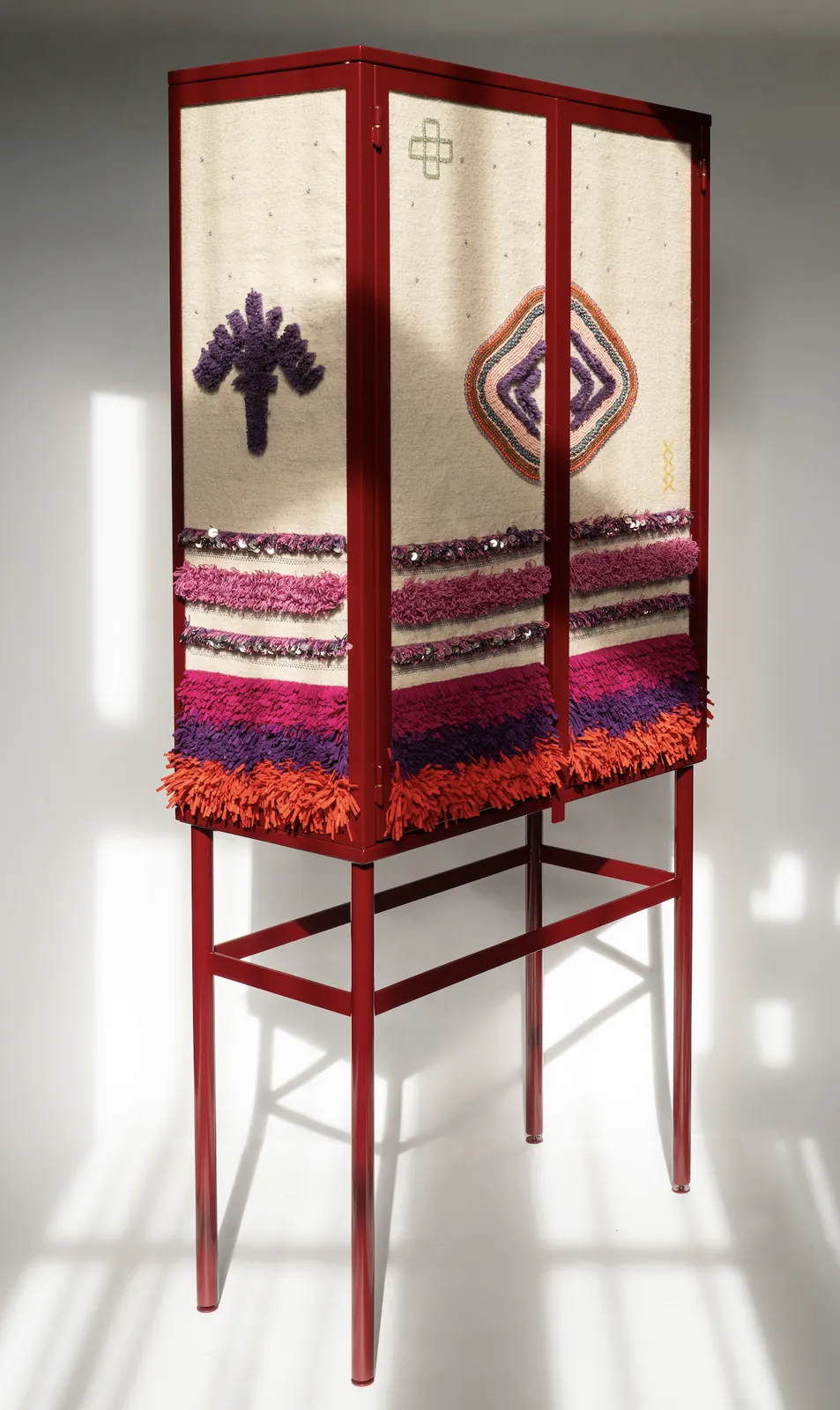 Mina Abouzahra, Roukia no.2 Wine Red