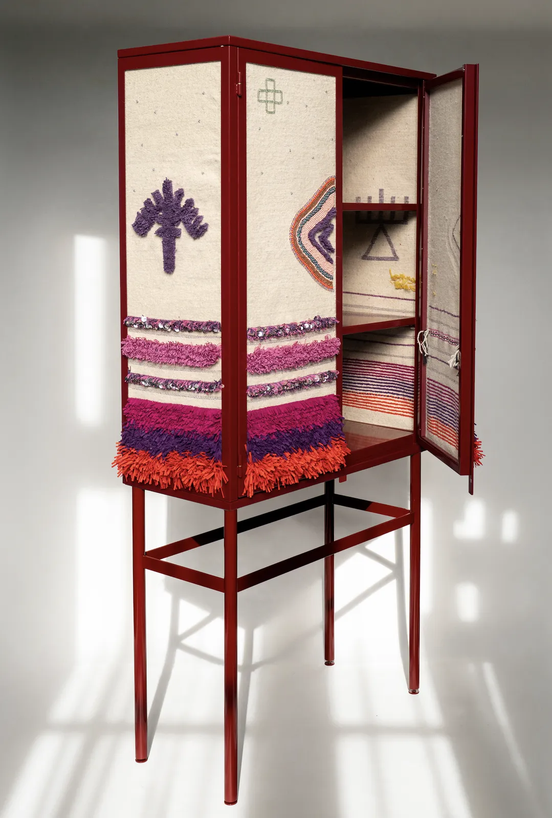 Mina Abouzahra, Roukia no.2 Wine Red