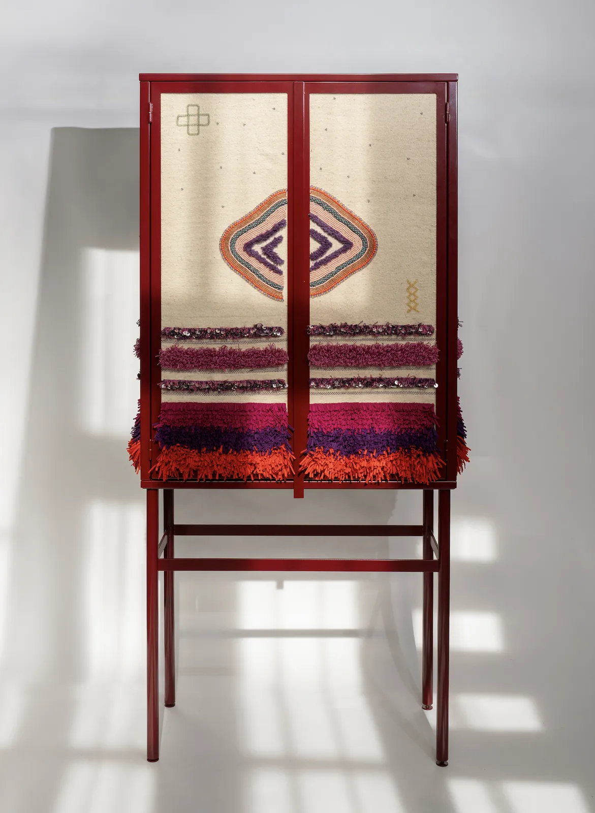 Mina Abouzahra, Roukia no.2 Wine Red