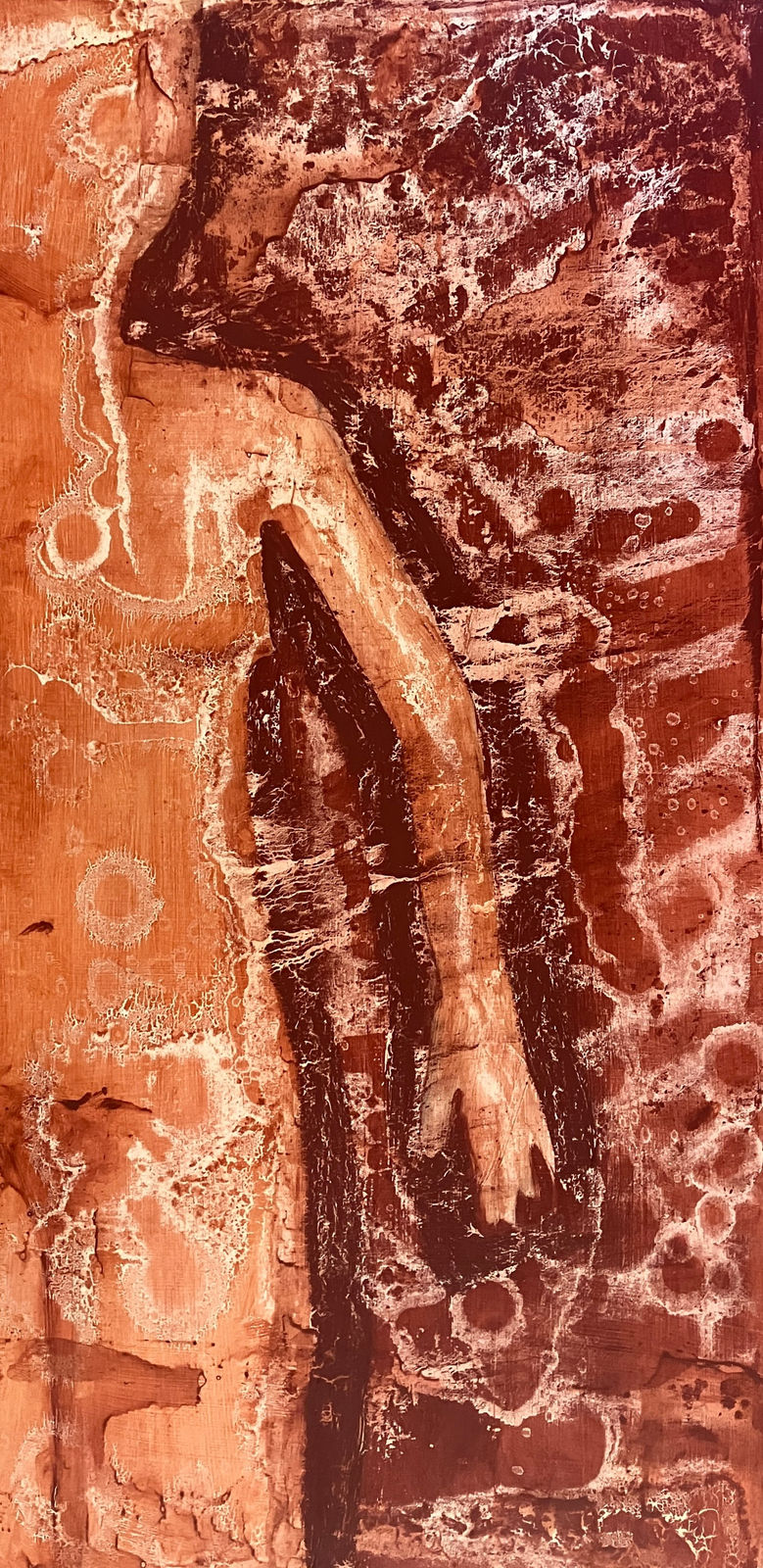 Indra Joachimsthal, "Red" part of the triptych Bodies: blue, black and red