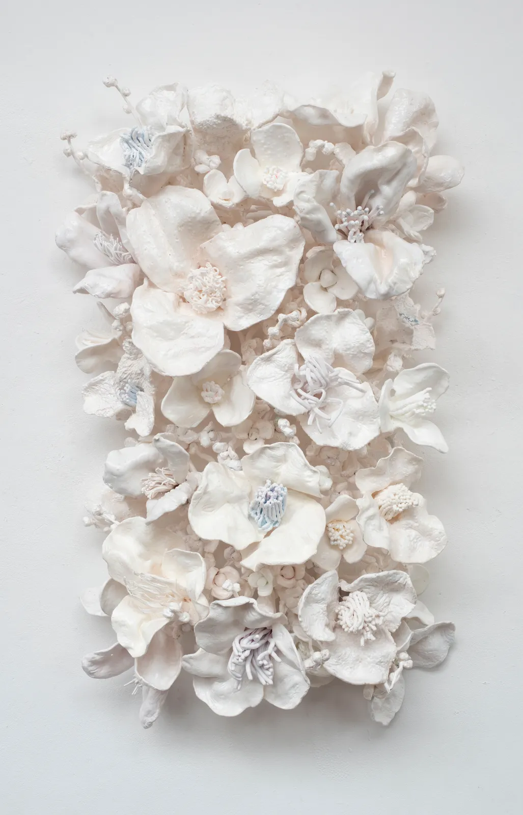 Stefan Gross, J - 'Flower Bonanza' white on white
