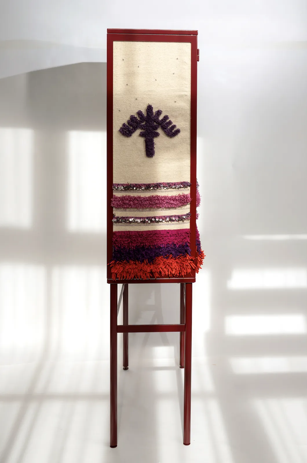 Mina Abouzahra, Roukia no.2 Wine Red