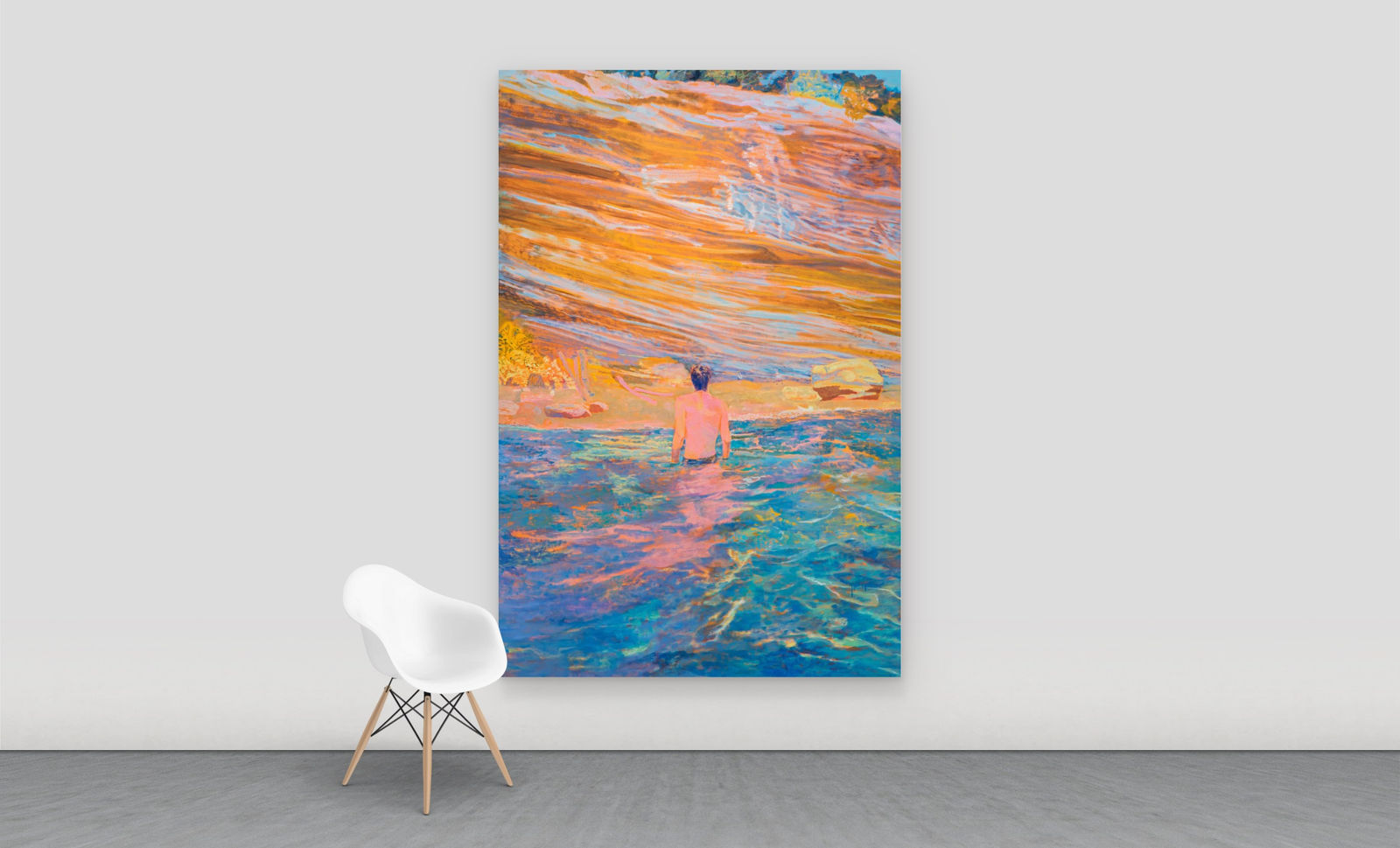 Minami Kobayashi, A man at Le Calandre Beach in Ventimiglia, 2023