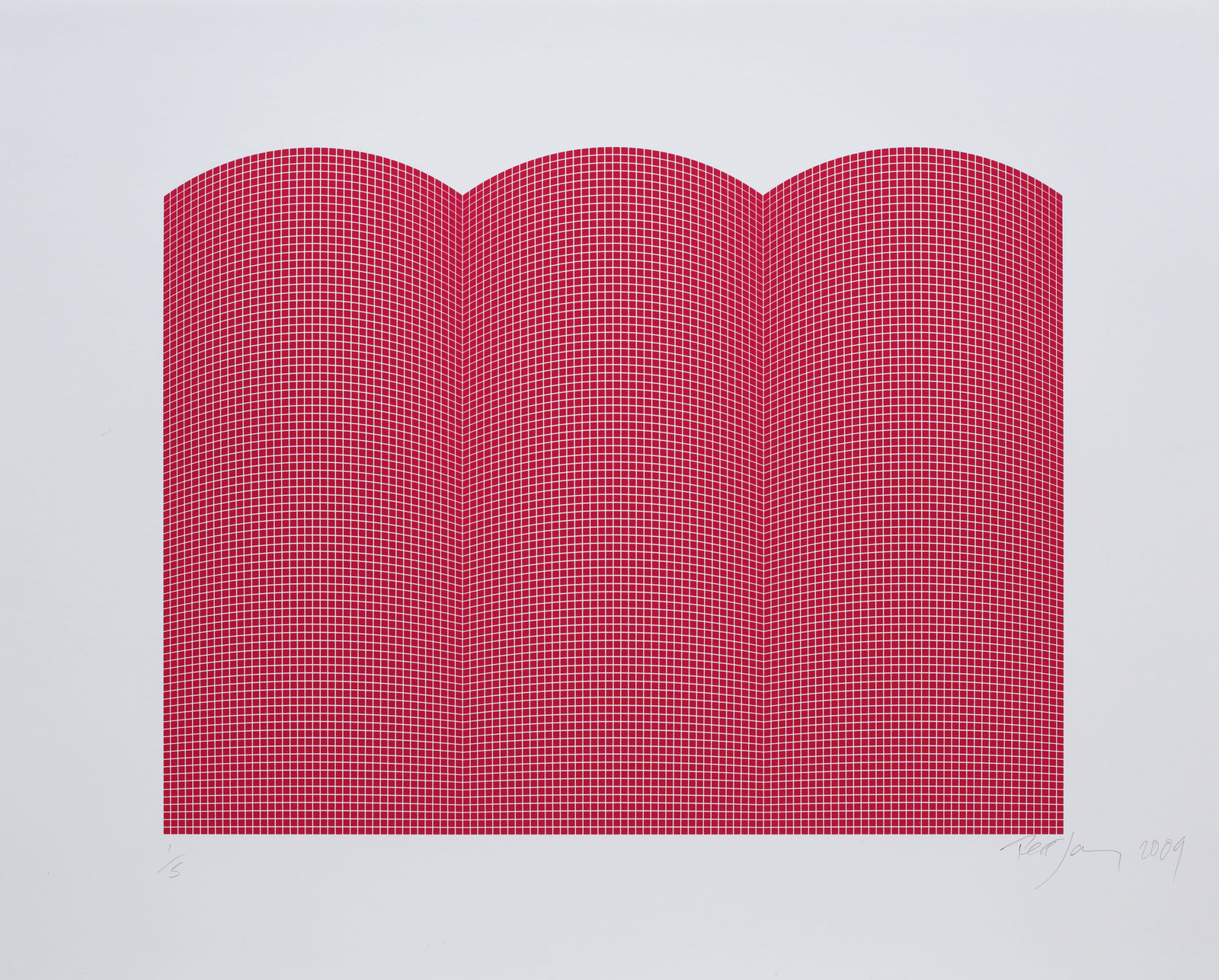 Tess Jaray, After Damascus (Red), 2010
