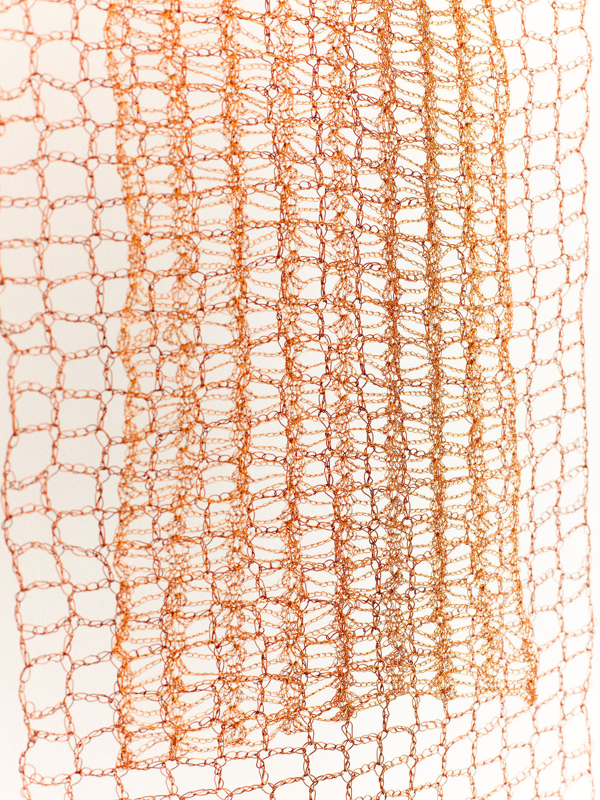 ektor garcia, crochet copper wire mesh, 2021